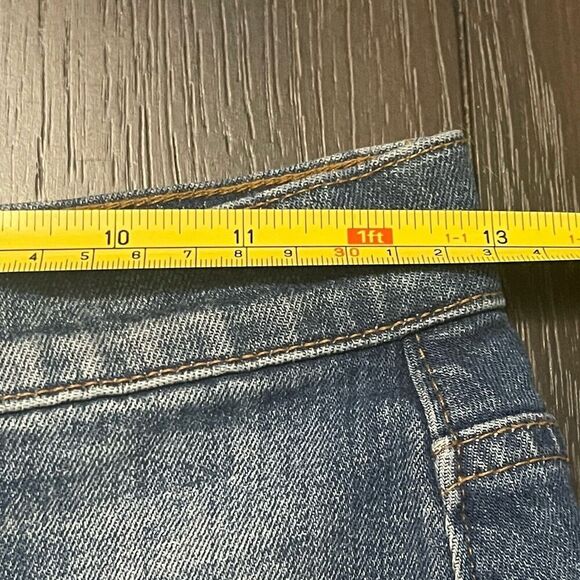 MADEWELL High Rise Denim Cut Off Jean Shorts Size 24 Blue NWT Casual Raw Hem - Picture 5 of 7